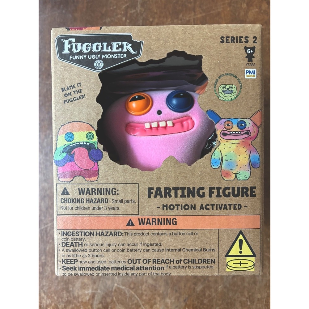 Fuggler Funny Ugly Monster Series 2 Farting Figure Motion Activated NIB